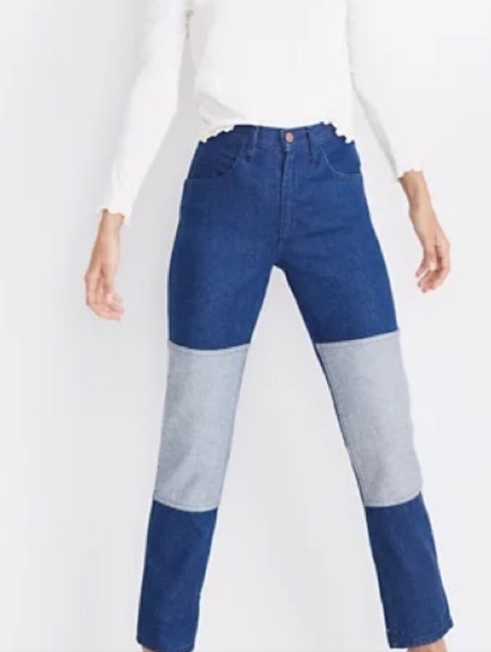 CARLEEN TWO TONE JEANS MADE IN USA